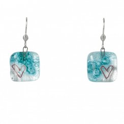 Set glass jewelry turquoise SOU0108