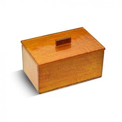 Skleněná dóza jantarová