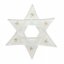 Christmas glass ornament star white 01 - gold stars
