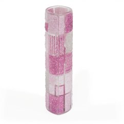 Pink glass vase CORAL KARO
