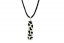Rectangular glass pendant, black and white LENORE P1704