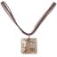 Glass pendant brown PZ0202