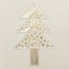 Christmas glass ornament tree transparent - golden stars