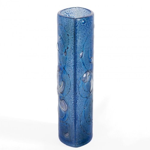 Sklenená váza CELEBRA modrá 02