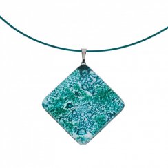 Glass pendant turquoise BLANKYT P0111