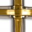 Small Gold layered glass wall cross