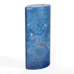 Szklany wazon CELEBRA niebieski 02