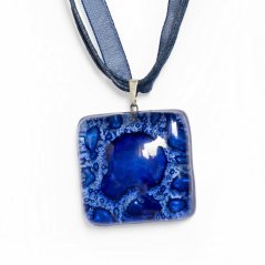 Dark blue glass pendant PARIS P0301