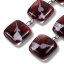 Burgundy glass earrings CHIARA N1205