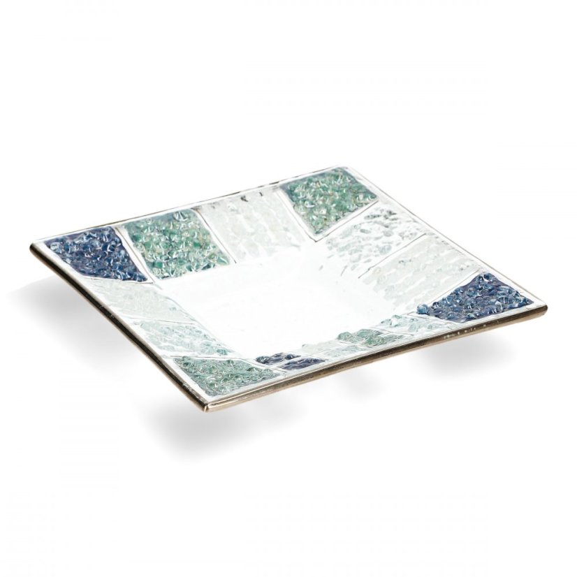 Blue glass bowl LAGUNA CORAL KARO