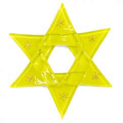 Christmas glass star pastel neon neon yellow