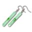 Green glass earrings DAISY N1408