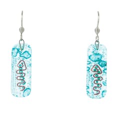 Súprava sklenených šperkov tyrkysová SOU0107