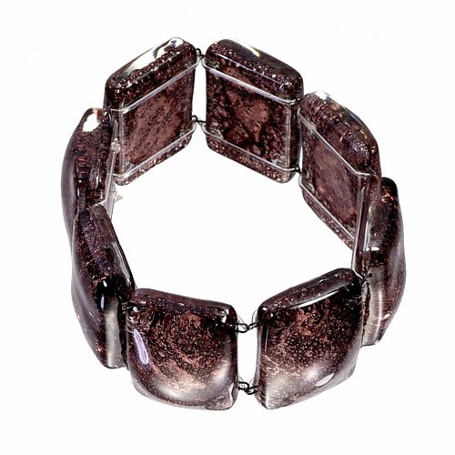 Glass brown bracelet TERRA 0203