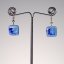 Blue glass earrings ANNA N1006