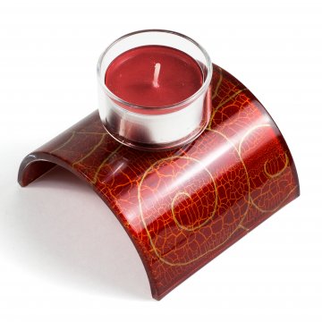 Svietnik na čajovou sviečku - Farba - červená