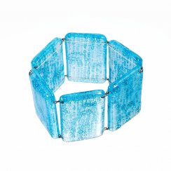 Glass bracelet turquoise BLANKYT 01051
