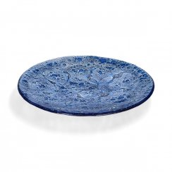 Round glass bowl CELEBRA blue 02