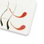 Glass pendant square white CAROLINA P0602