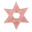 Christmas glass star pastel in light colors - Colour: beige