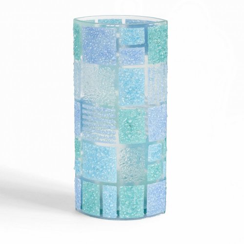 Sklenená váza CORAL KARO modrá