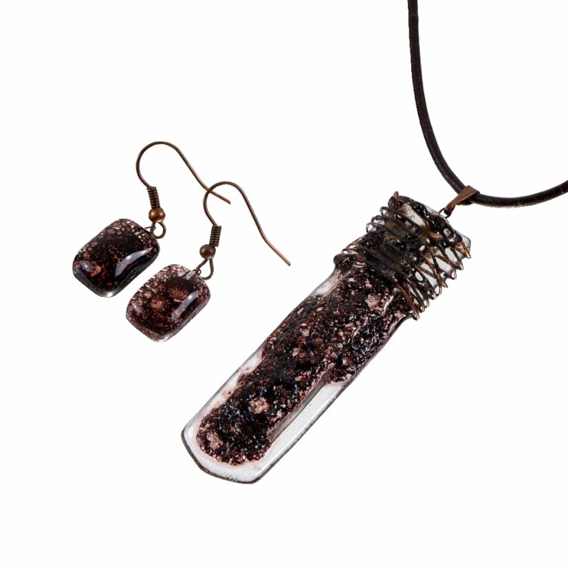 Souprava šperků hnědá EXCLUSIVE 0202