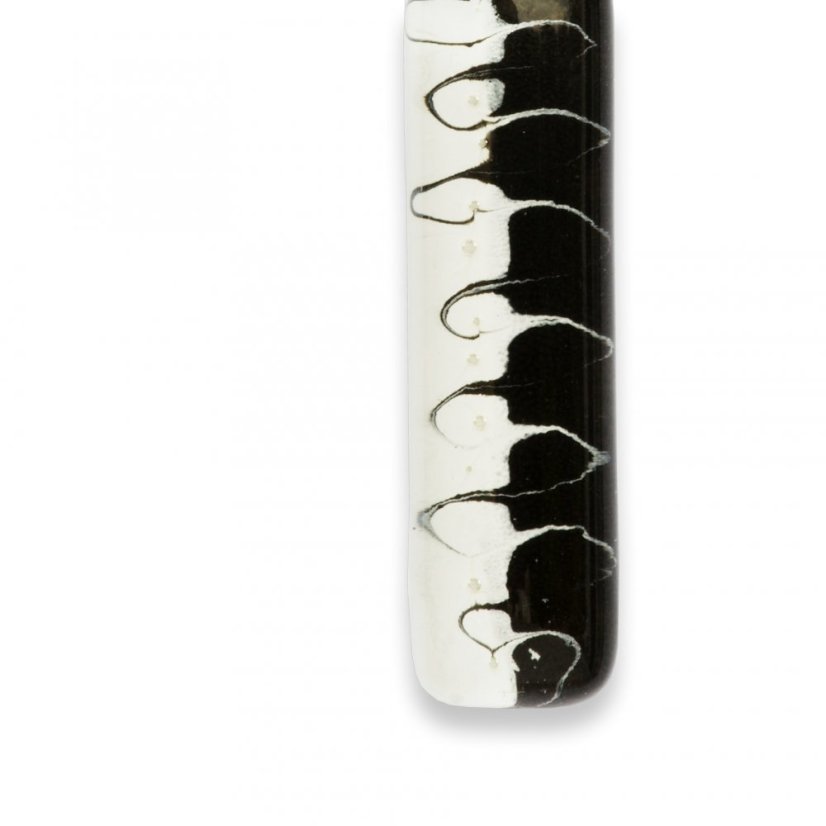 Rectangular glass pendant black and white LENORE P1710