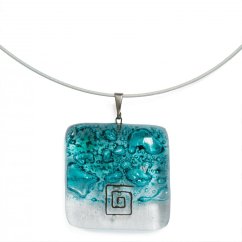 Glass pendant turquoise BLANKYT P0116
