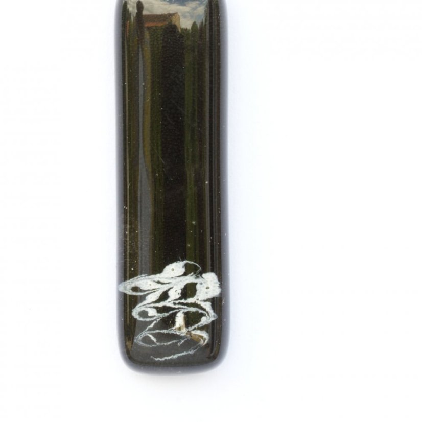 Rectangular glass pendant black KIM P0806