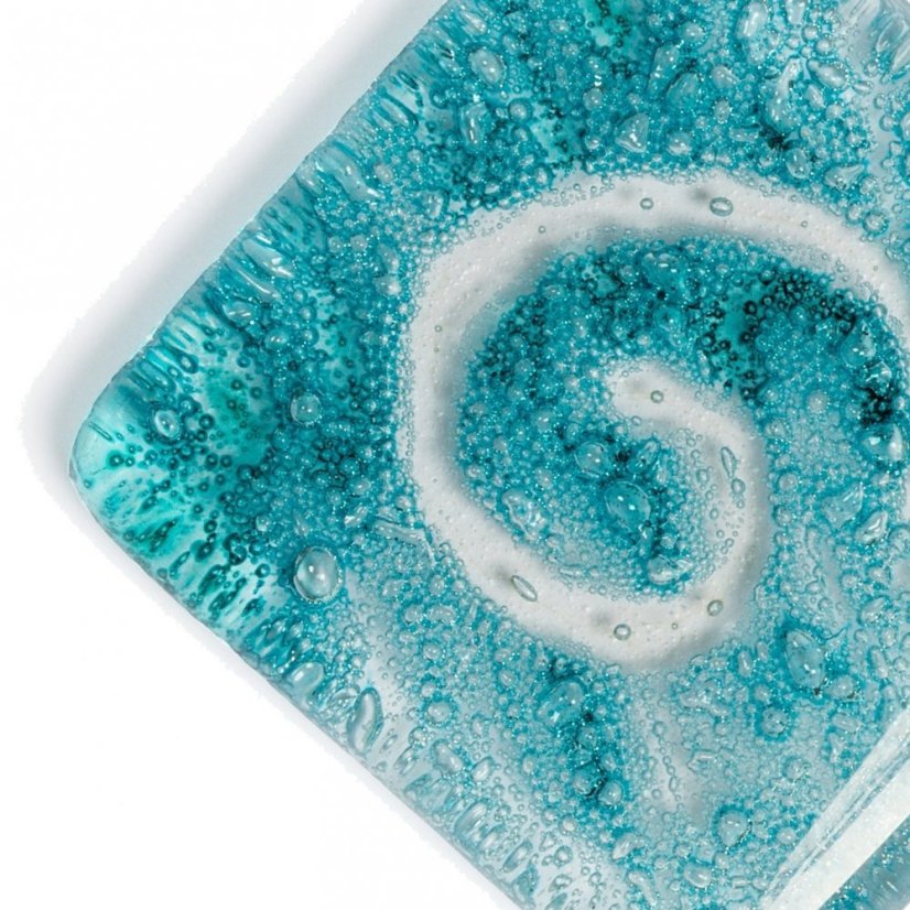 Turquoise glass pendant P0110