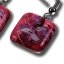 Burgundy glass earrings CHIARA N1202