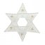 Christmas glass ornament star white 01 - gold stars