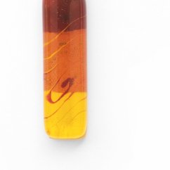 Glass pendant rectangle yellow JULIET P1306