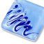 Blue rhombus glass pendant ANNA P1001