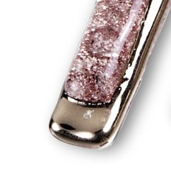Glass earrings PLATINUM brown TERRA NP0202