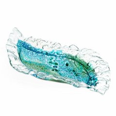 Glass bowl MADEIRA with lace S-shaped