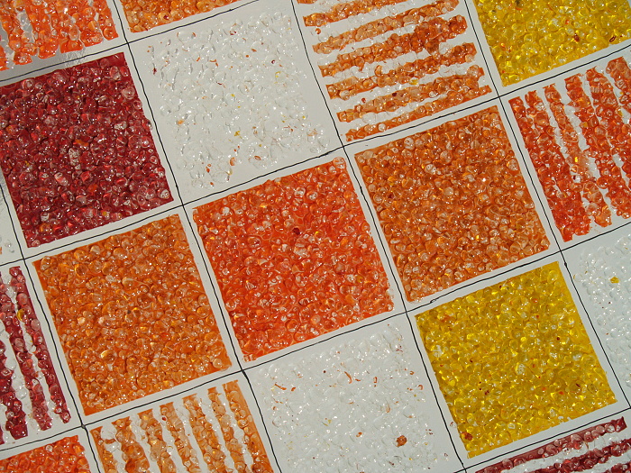 Skleněná mísa CORAL KARO oranžová