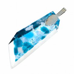 Luxury cut glass jewel blue-white PRV0809
