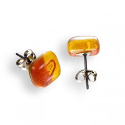 Glass earrings yellow PUZETY - JULIET N1809