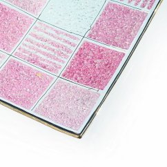 Misa szklana różowa CORAL KARO
