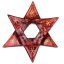 Christmas glass ornament star red antique 01 - stars