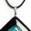Glass rhombus pendant NIGHT OWL P0810