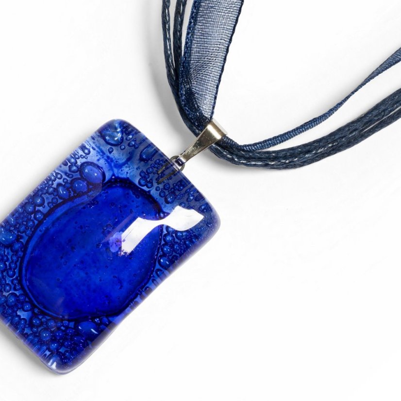 Dark blue glass pendant PARIS P0302