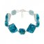 Glass turquoise bracelet BLANKYT 0101