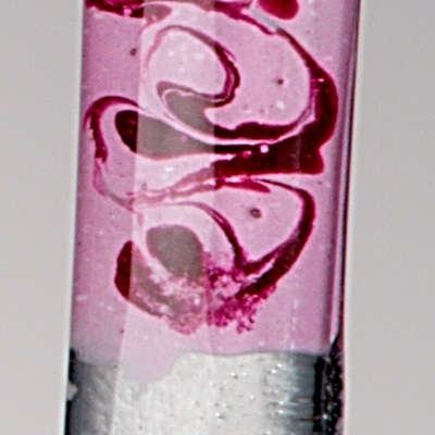 Pink glass earrings HELENE N1102