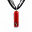 Glass pendant rectangular red SARAH P0910