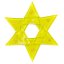 Christmas glass star pastel neon neon yellow