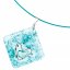 Set glass jewelry turquoise SOU0105