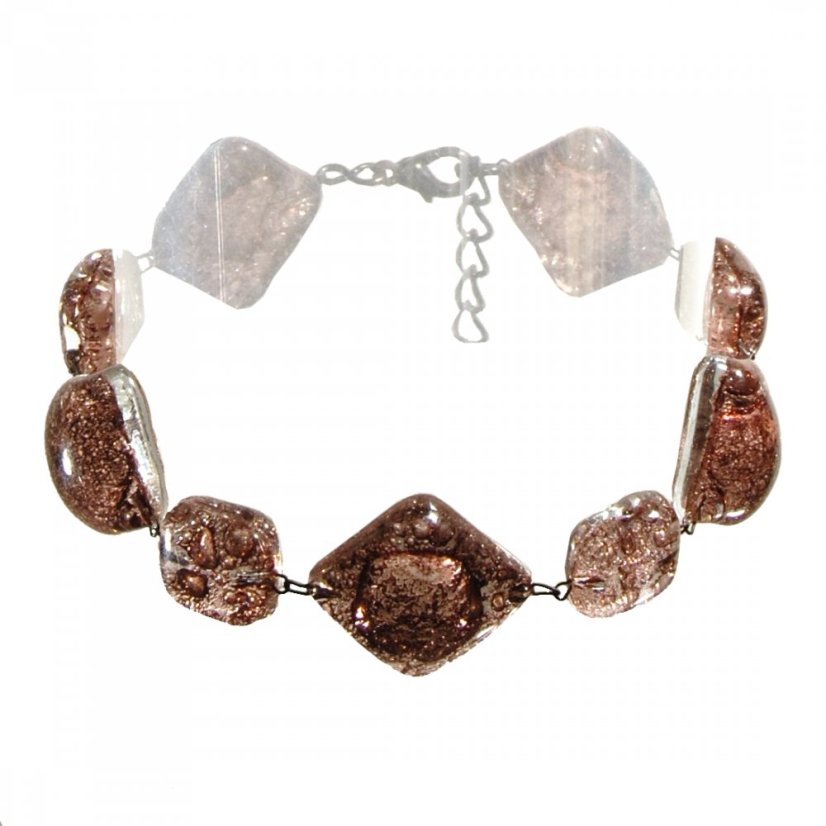 Glass bracelet brown TERRA 0201