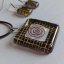 Glass jewelry set black OWL - 0801
